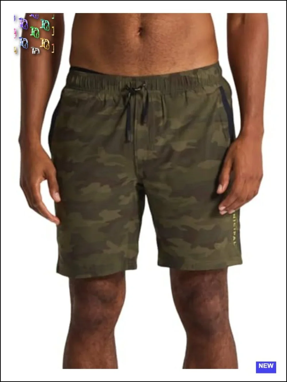 Men's Performance Stretch Athletic Shorts with Wicking Mesh Liner 9